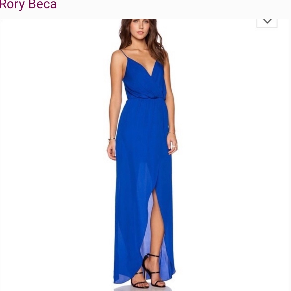 Rory Beca Royal blue sleeveless gown, size XS